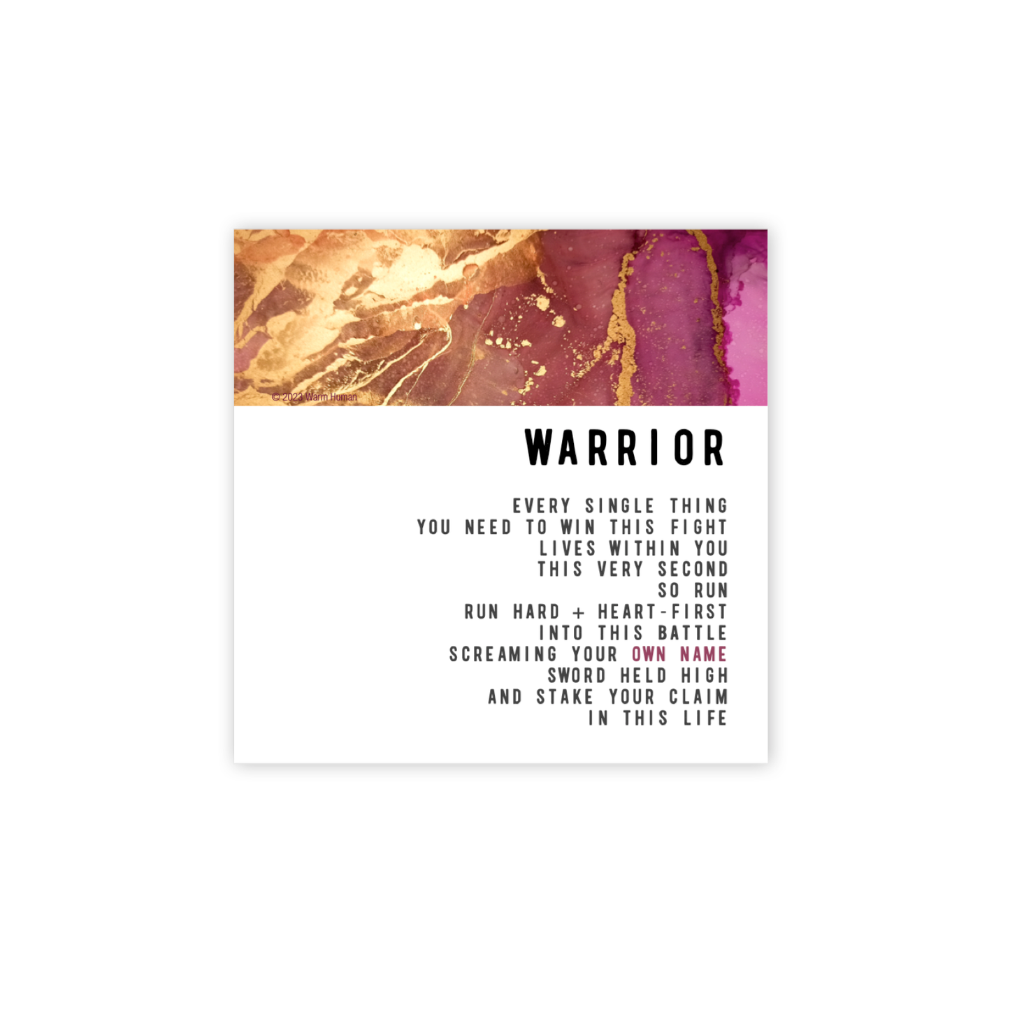 Warrior Magnet - TheShabbyWick