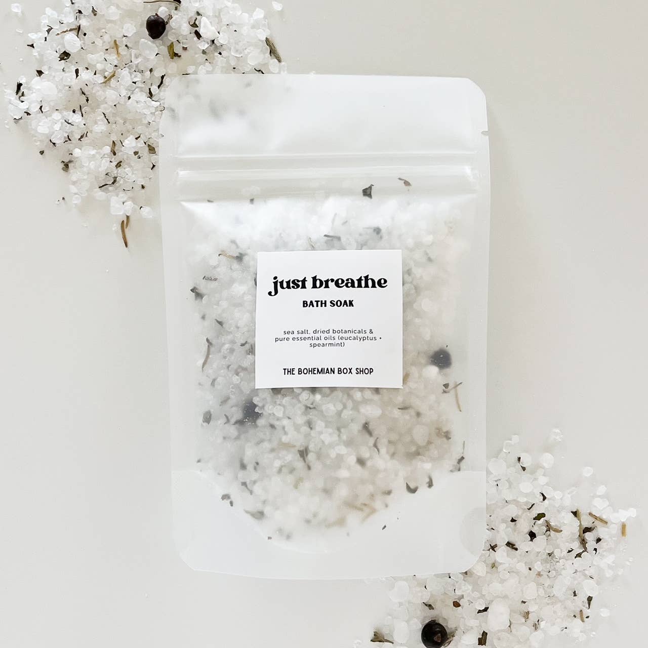 Just Breathe Bath Soak Packet - 2oz or 4oz Bath Salts: 4oz - TheShabbyWick