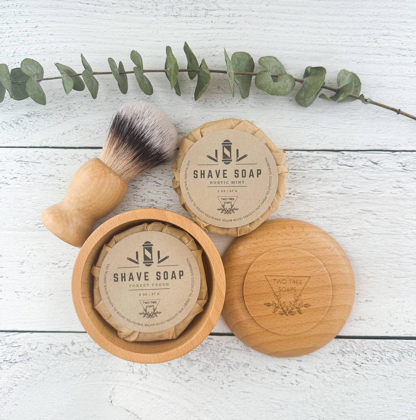 Handmade Shave Soap - Forest Fresh - TheShabbyWick