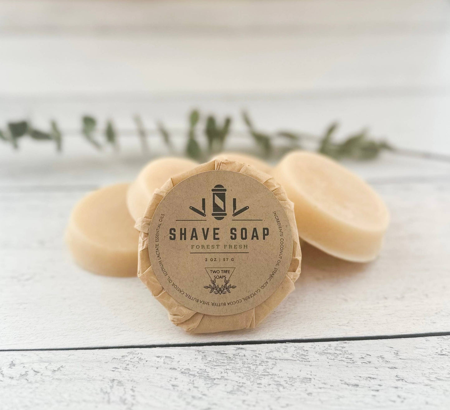Handmade Shave Soap - Forest Fresh - TheShabbyWick