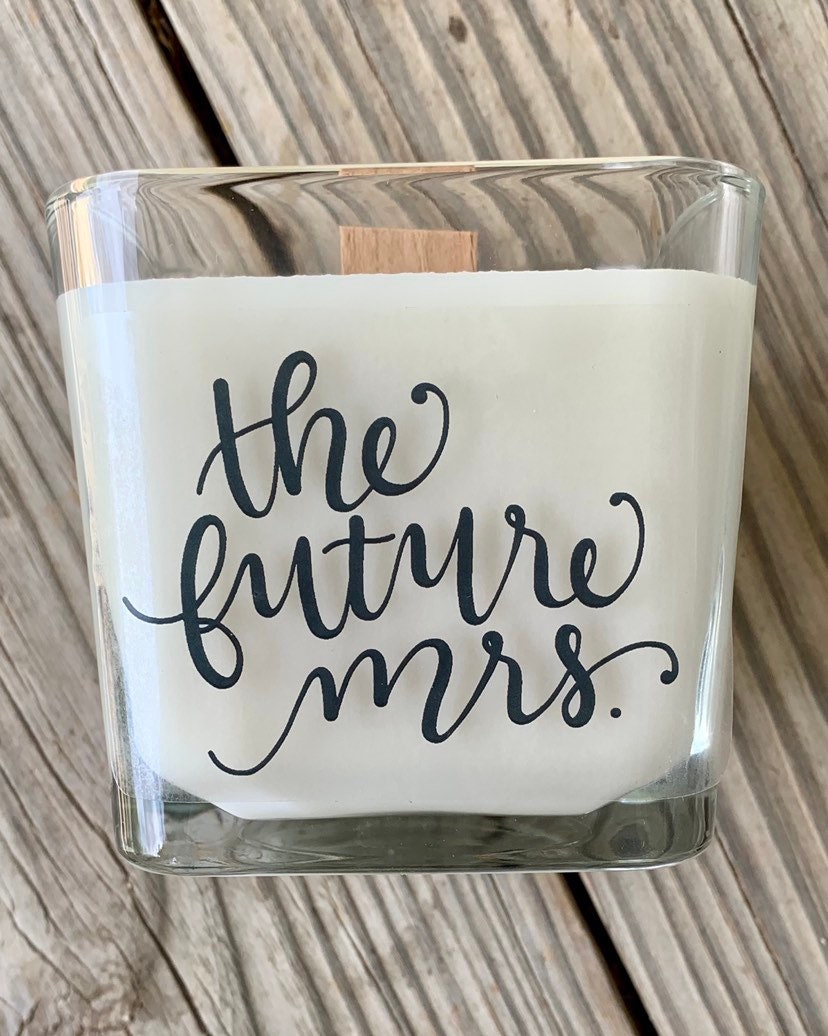 The Future Mrs Bride To Be Gift Bride To Be Candle Engagement Gift Eng –  TheShabbyWick