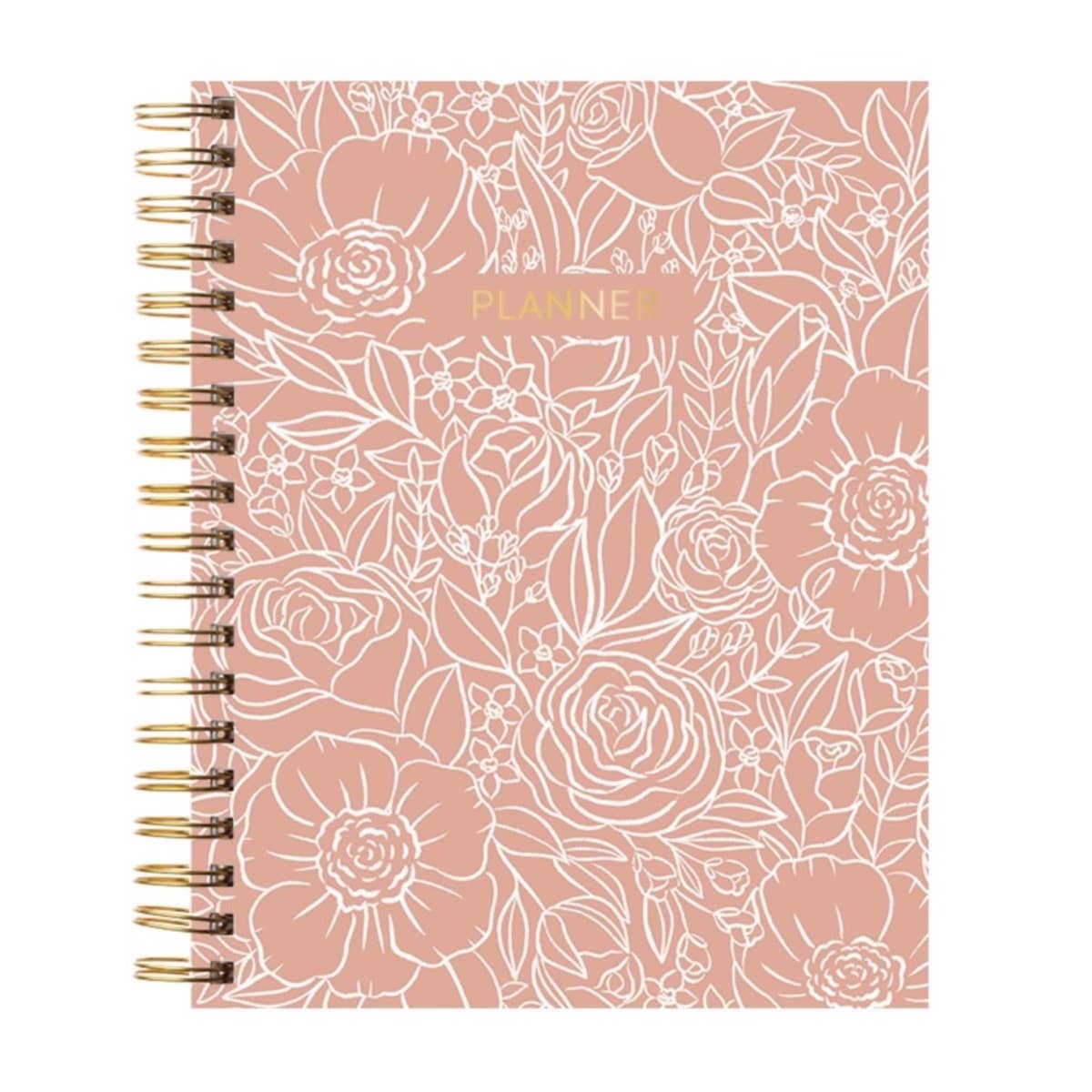 Elyse Breanne White Line Drawn Undated Planner: 8.5x11 - TheShabbyWick