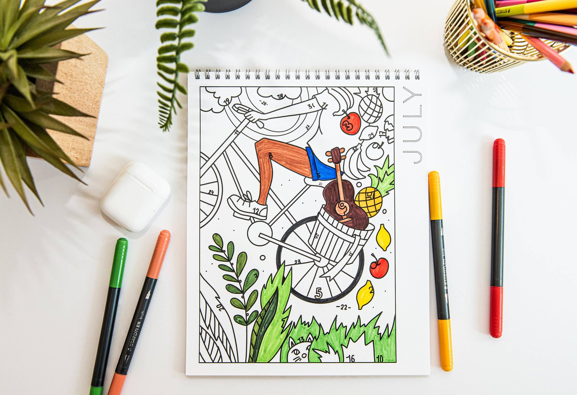 18 Month Color by Day Pages Coloring Book - TheShabbyWick
