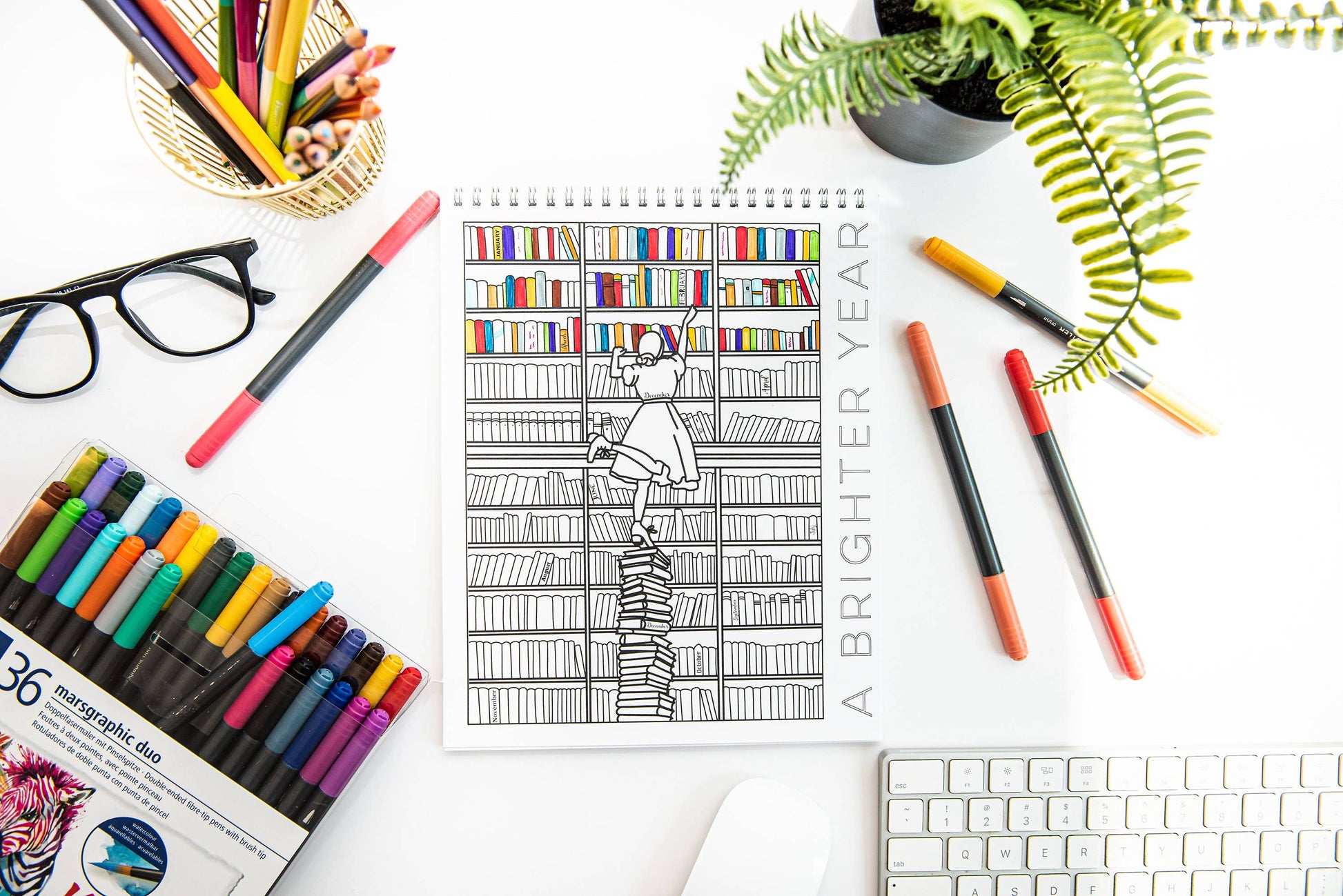 18 Month Color by Day Pages Coloring Book - TheShabbyWick