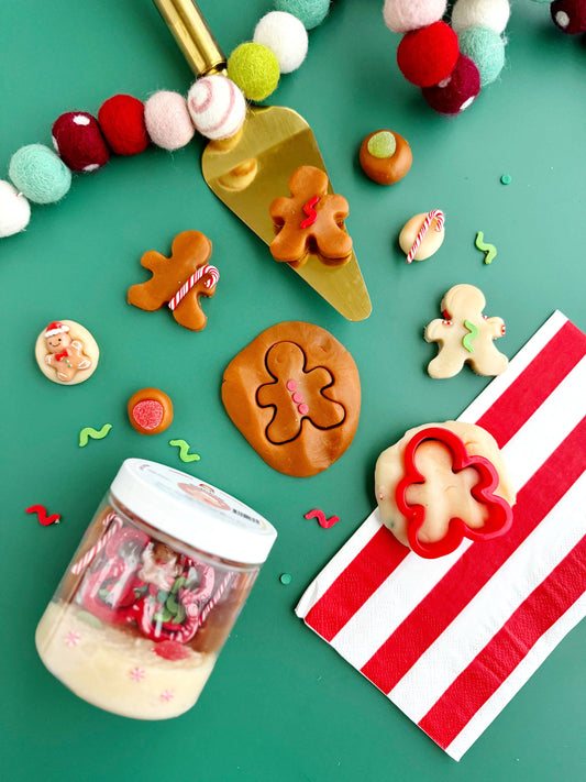 Gingerbread Mini Dough-To-Go Play Kit - TheShabbyWick