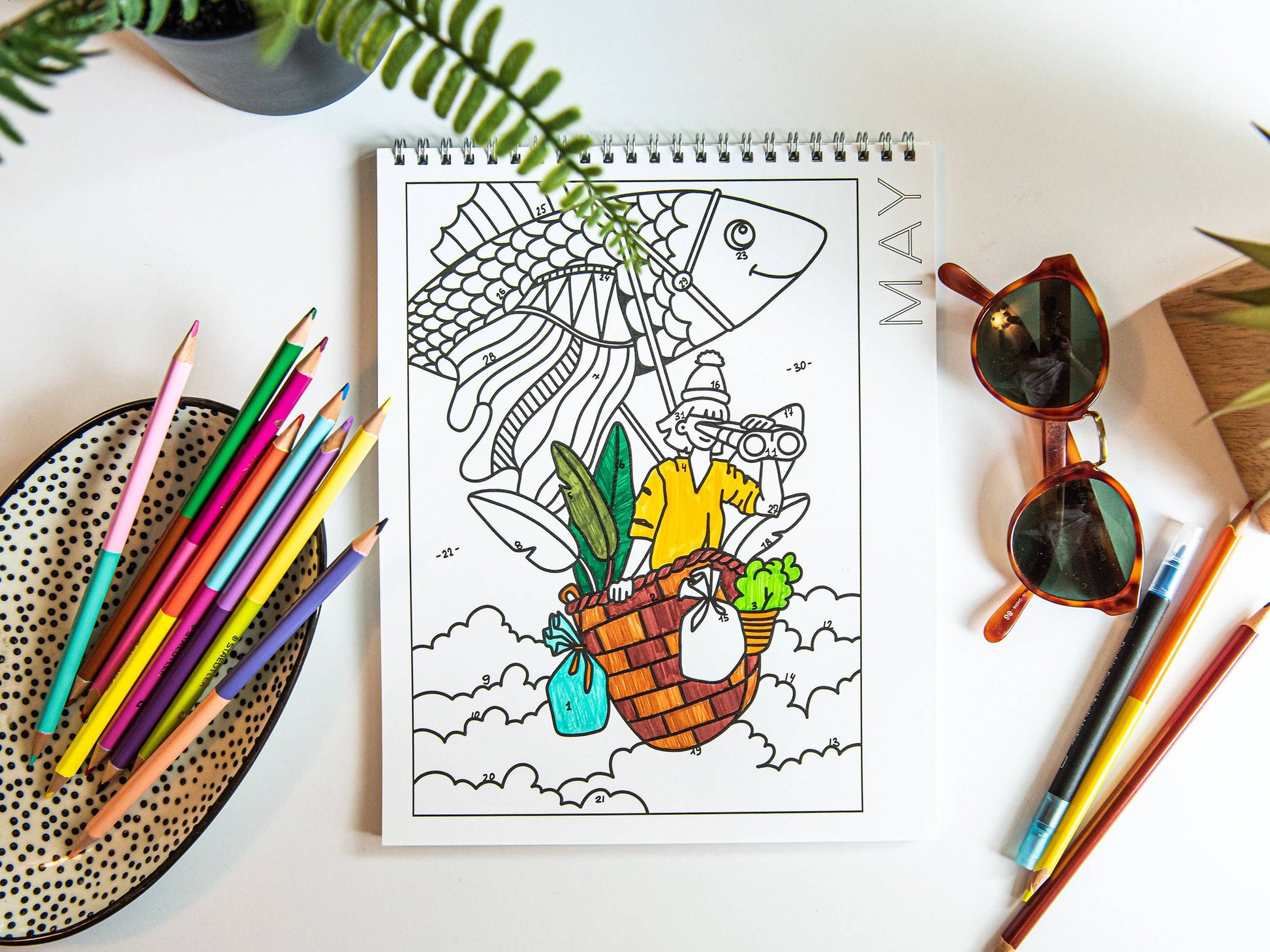 18 Month Color by Day Pages Coloring Book - TheShabbyWick