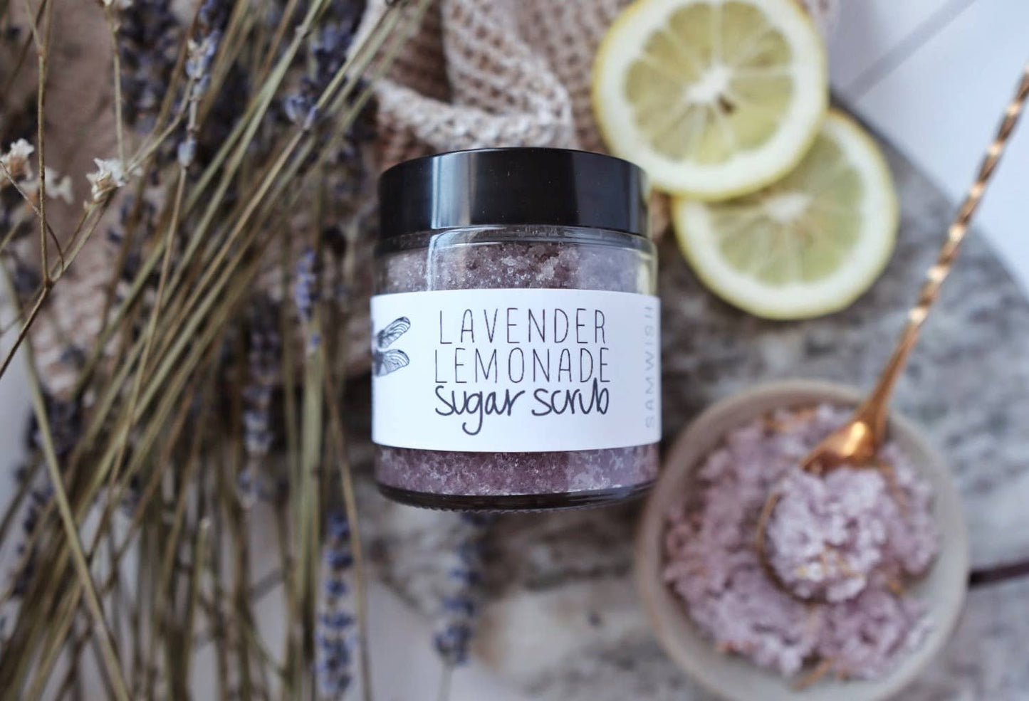 Sugar Scrub: Lavender Lemonade - TheShabbyWick