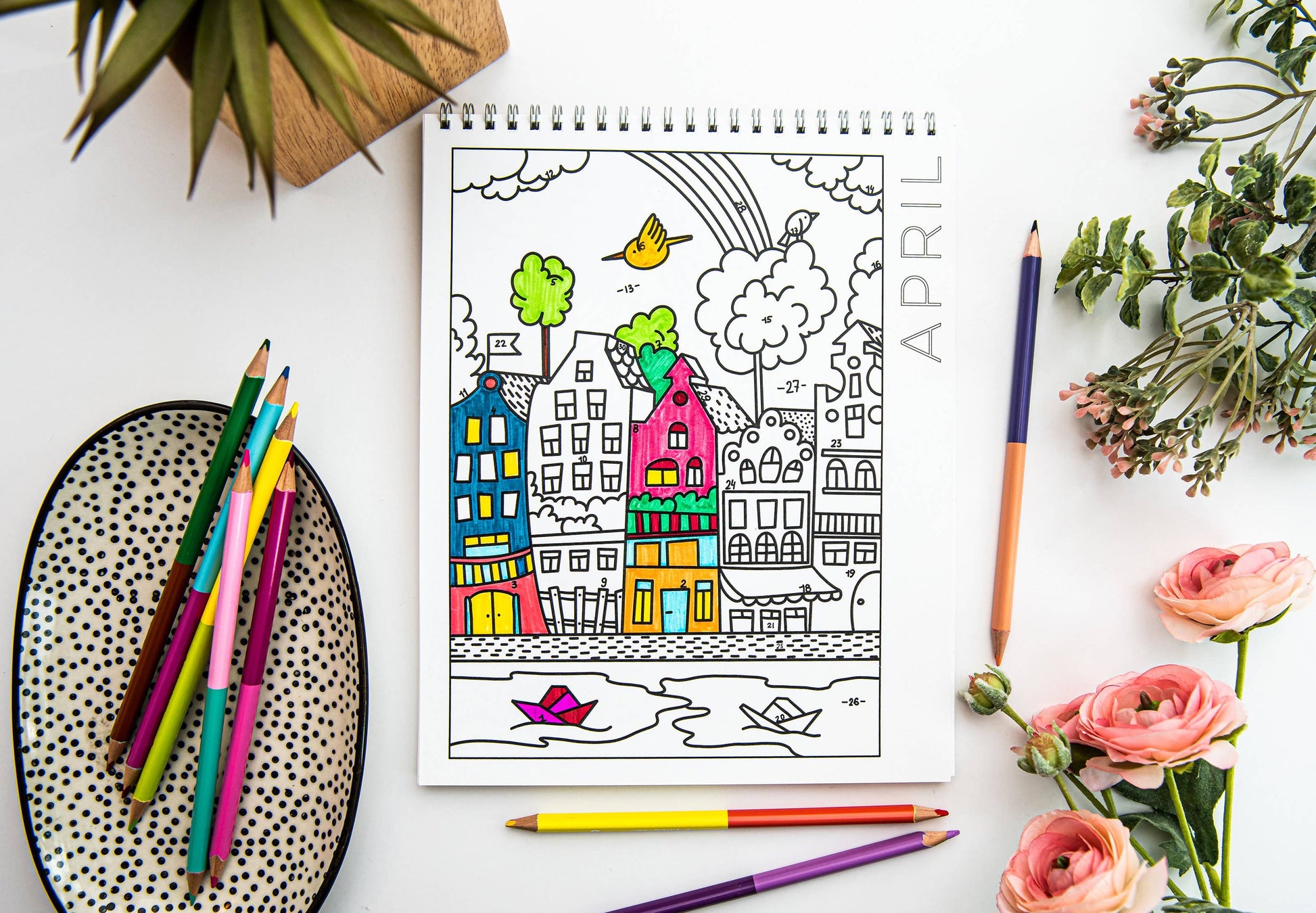 18 Month Color by Day Pages Coloring Book - TheShabbyWick