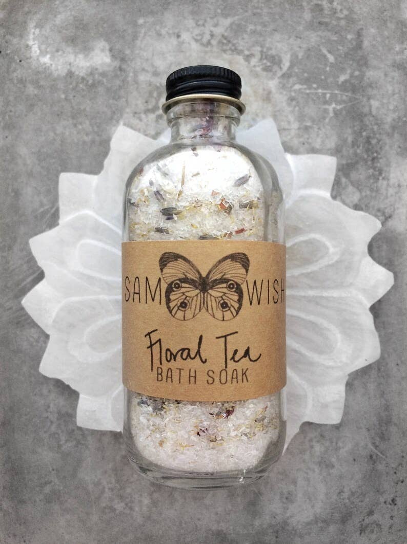 Floral Tea Bath Soak: 4 oz - TheShabbyWick