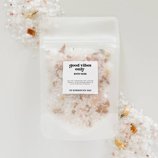 Good Vibes Only Bath Soak - 2oz or 4oz Bath Salts: 4oz - TheShabbyWick