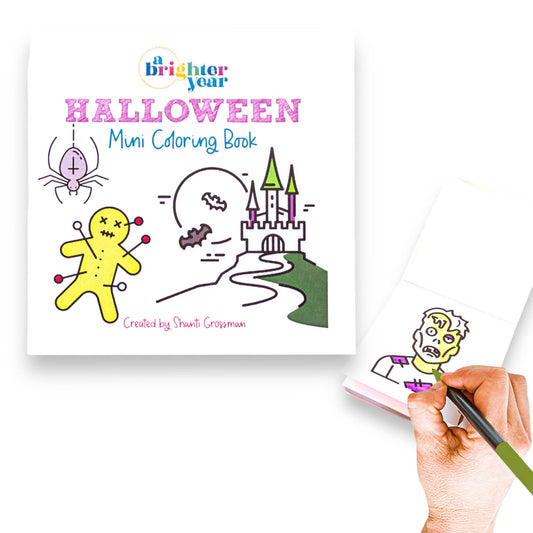 Halloween Spooky-theme Mini Coloring Book - TheShabbyWick