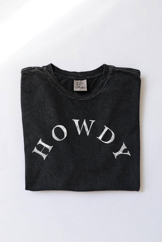 HOWDY Mineral Washed Graphic Tee - TheShabbyWick