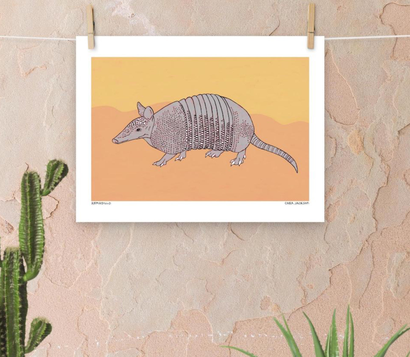 Armadillo Print - TheShabbyWick