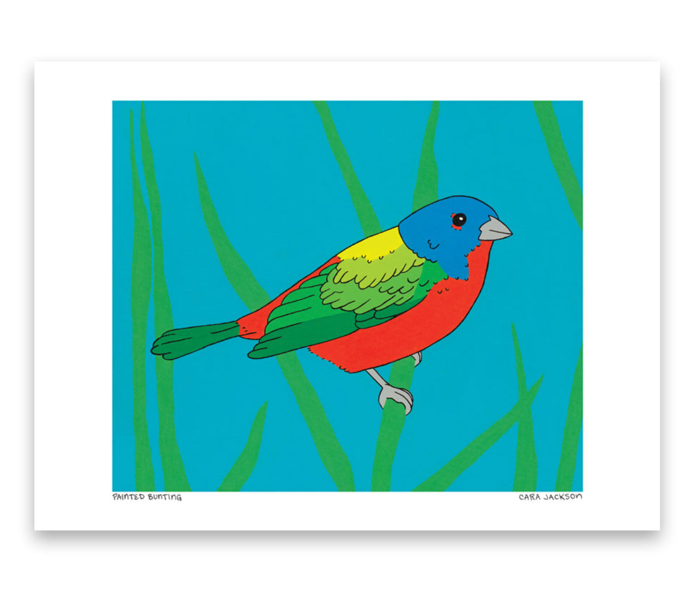 Painted Bunting Print - TheShabbyWick