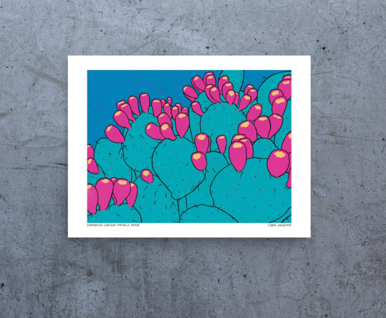 Caprock Canyon - Prickly Pear Print - TheShabbyWick