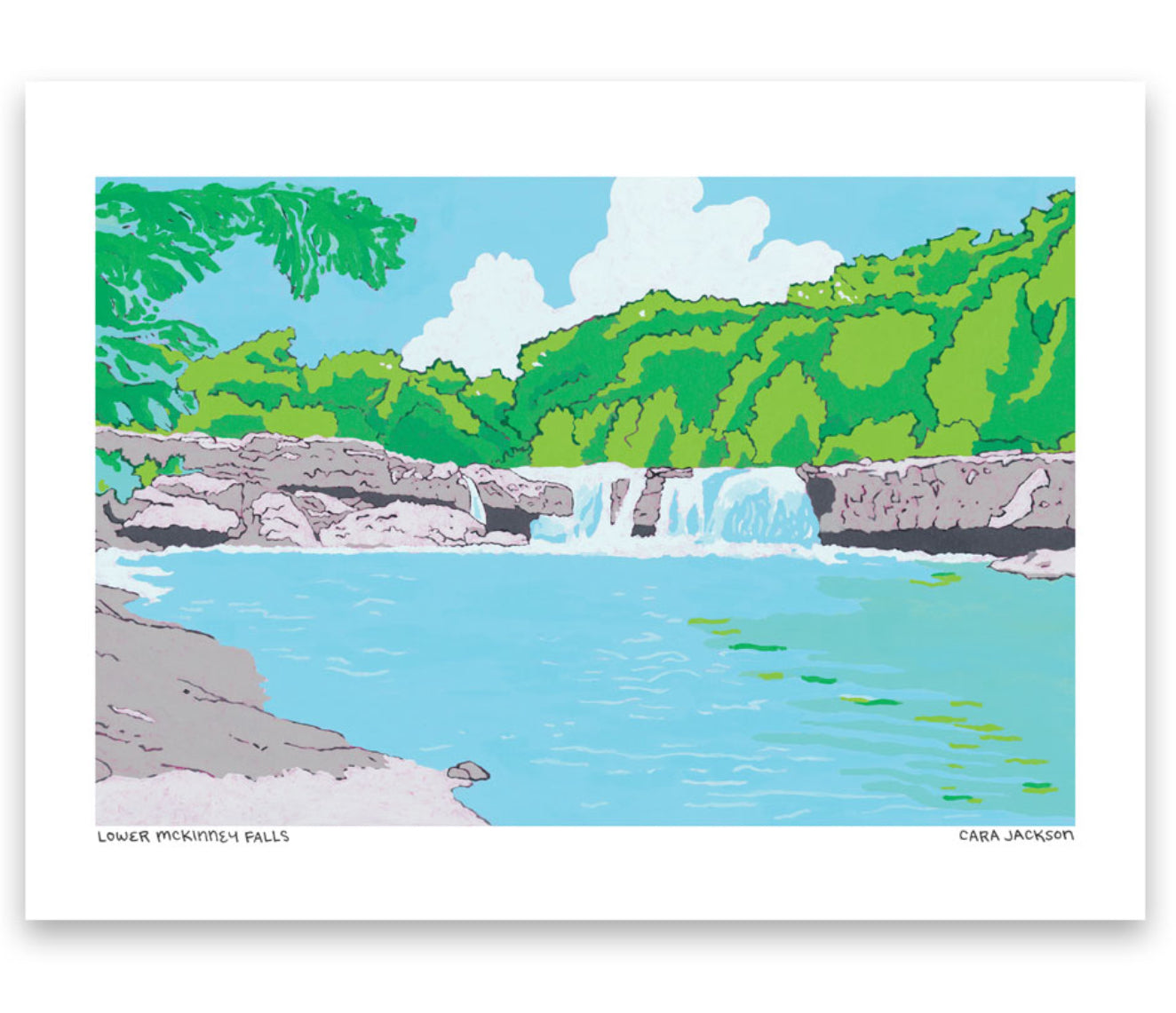 Lower (McKinney) Falls Print - TheShabbyWick