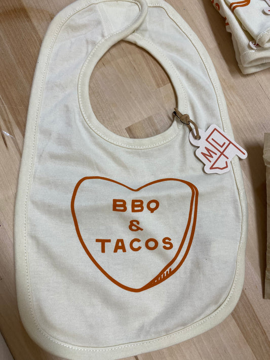 BBQ + Tacos Baby Bib - TheShabbyWick