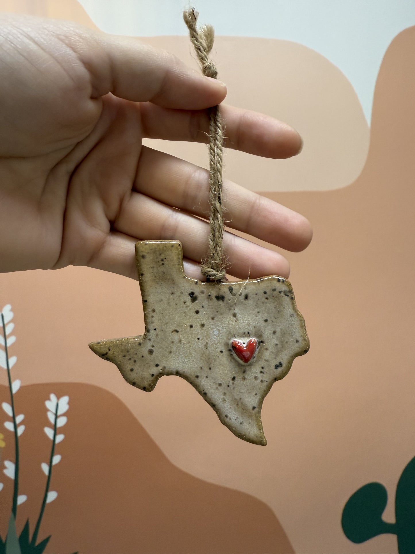 Ceramic Special Texas Ornaments - TheShabbyWick