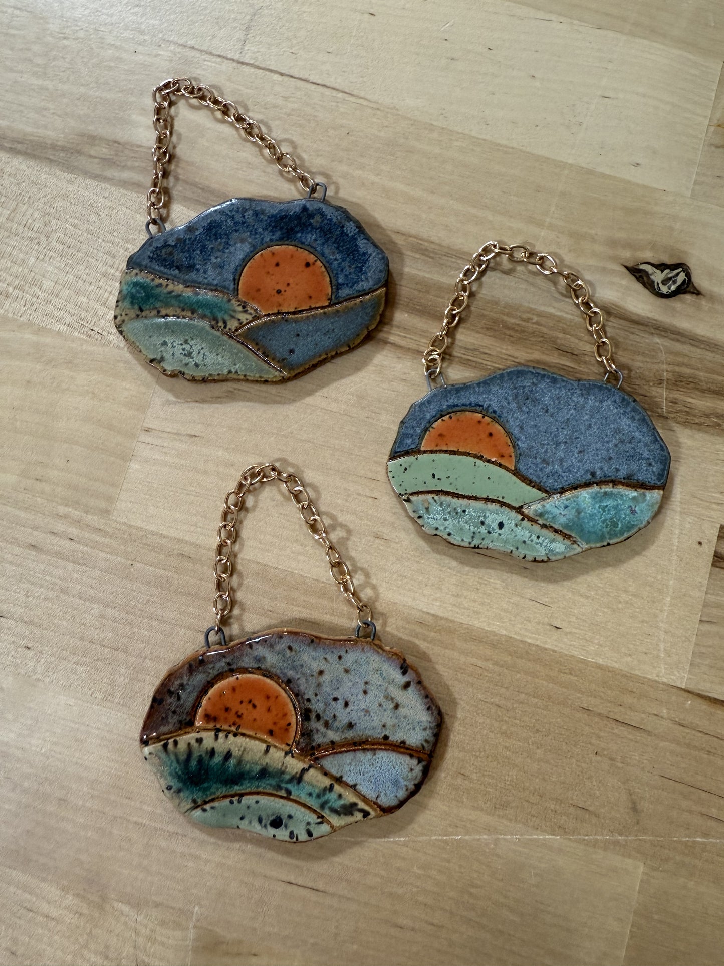 Ceramic Landscape Wall Hanging - TheShabbyWick