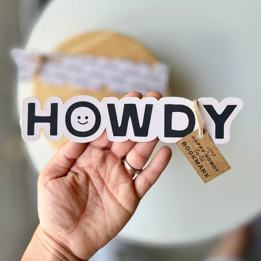 Howdy Bookmark - TheShabbyWick