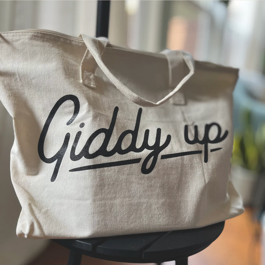 Giddy Up Tote Bag - TheShabbyWick