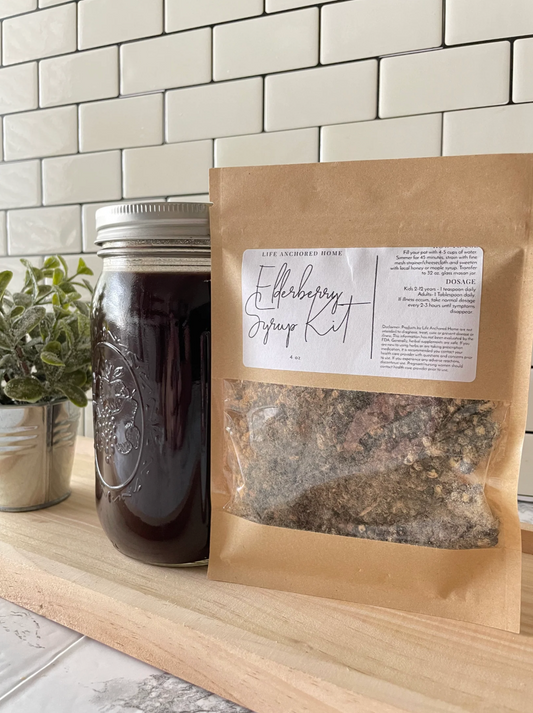 Organic Elderberry Syrup Kit | DIY | Immune Support | All Natural | Organic and Wildcrafted | Health and Wellness - TheShabbyWick