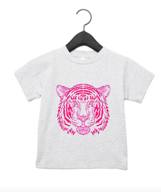 Toddler FIERCE Tiger Tee | Pink - TheShabbyWick