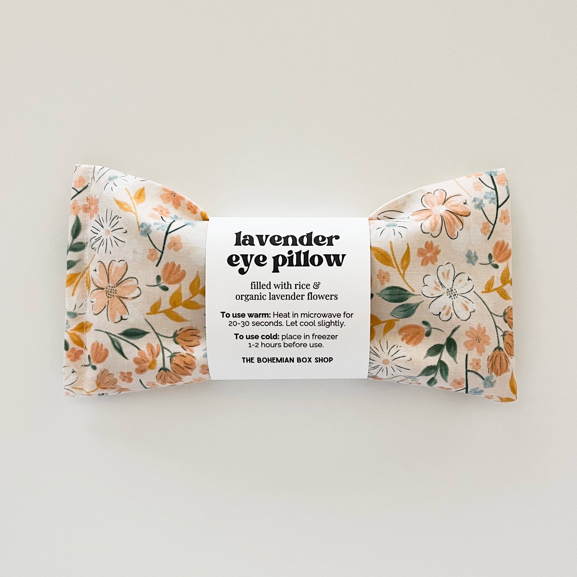 Lavender Eye Pillow - Peach Bella Floral - TheShabbyWick