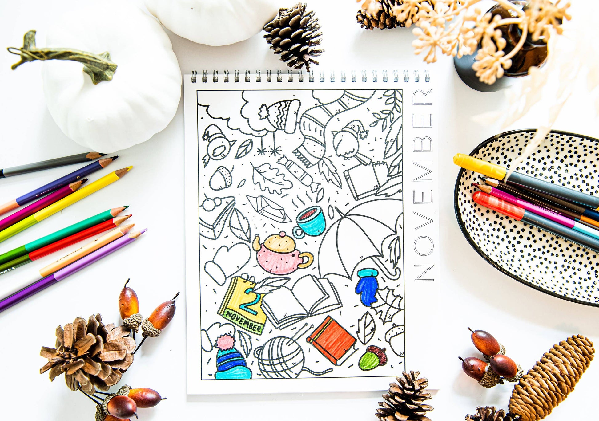 18 Month Color by Day Pages Coloring Book - TheShabbyWick
