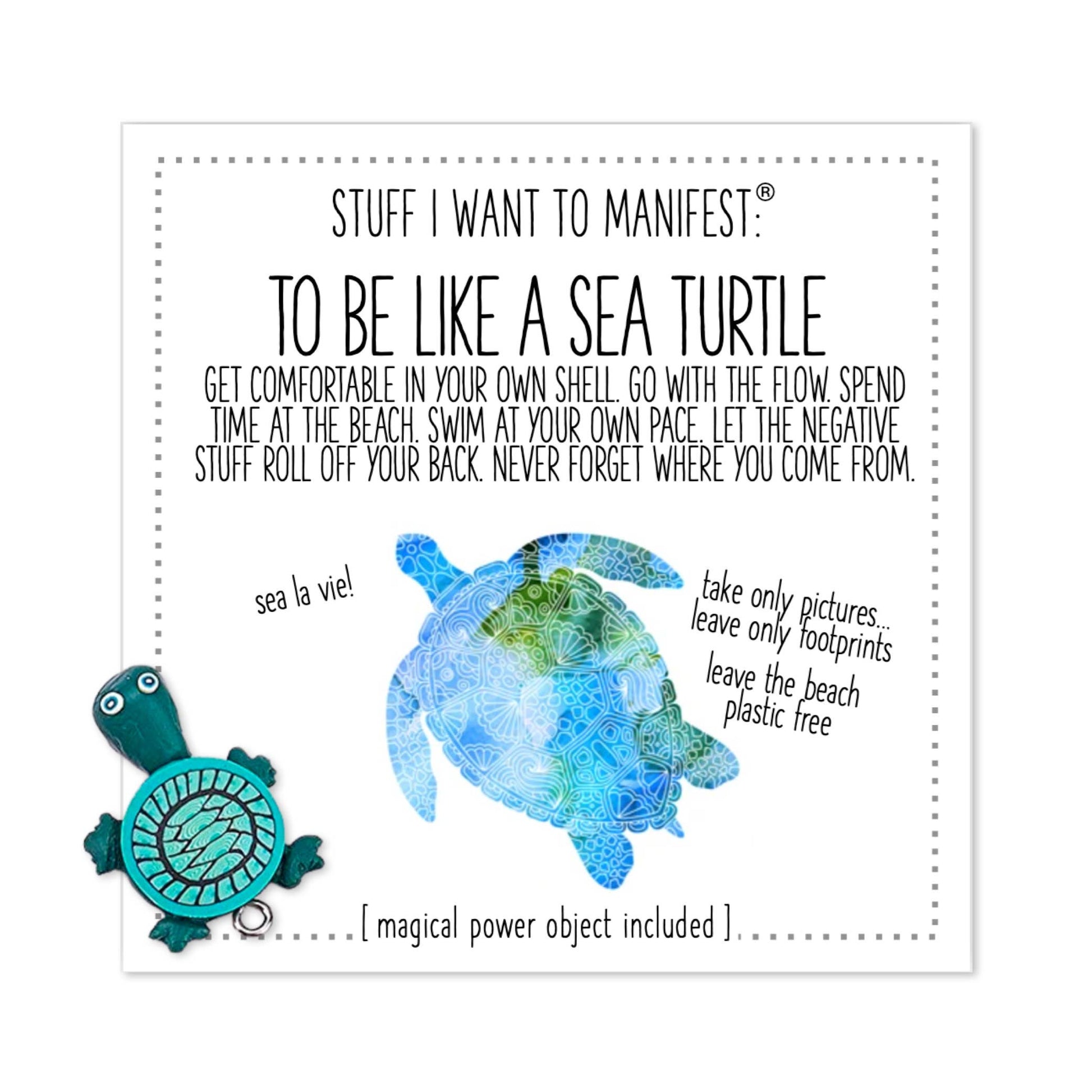 Be Like A Sea Turtle Charm – TheShabbyWick