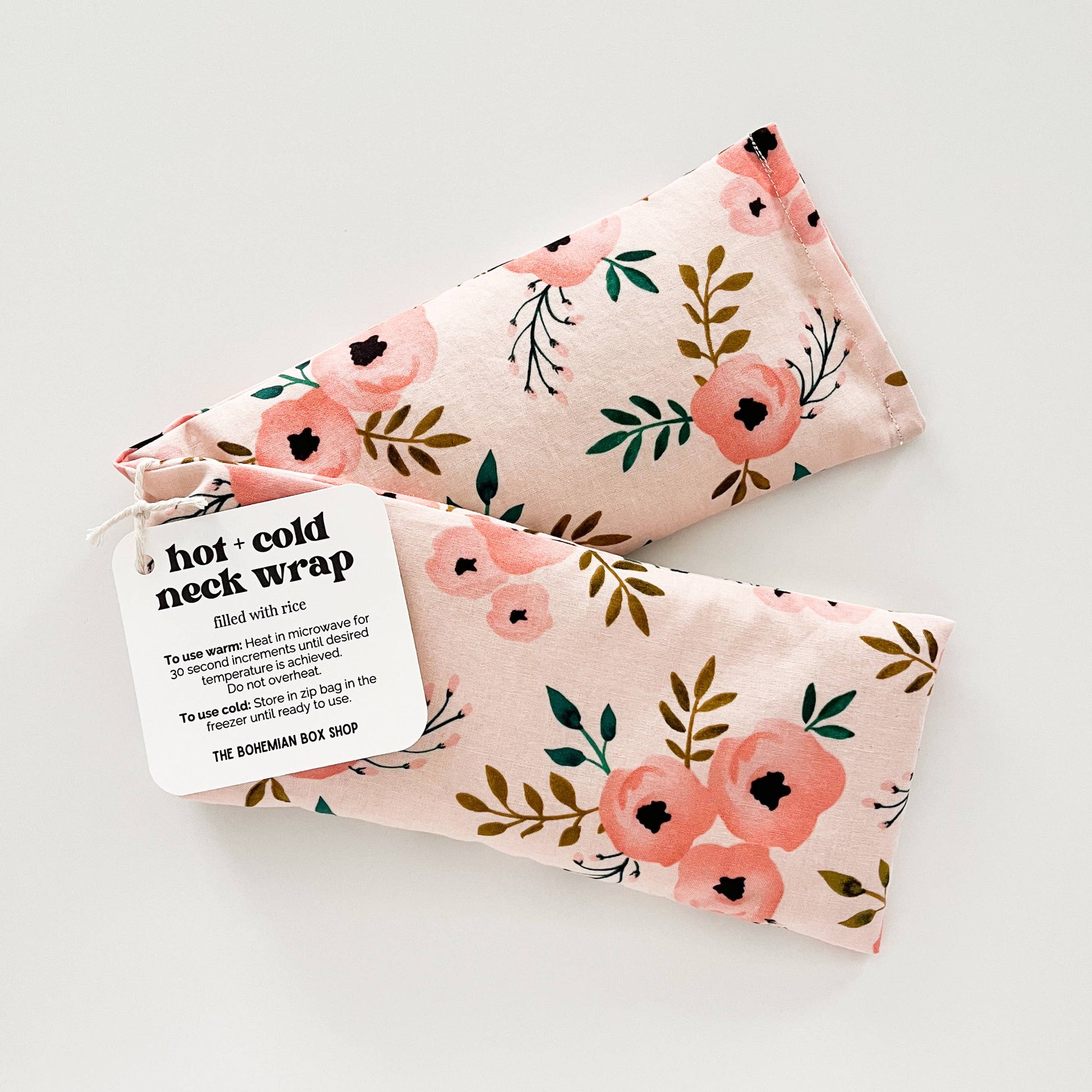 Rice Neck Wrap | Watercolor Blush Pattern - TheShabbyWick
