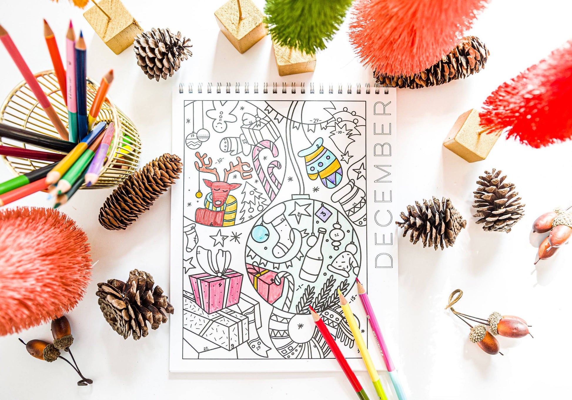 18 Month Color by Day Pages Coloring Book - TheShabbyWick