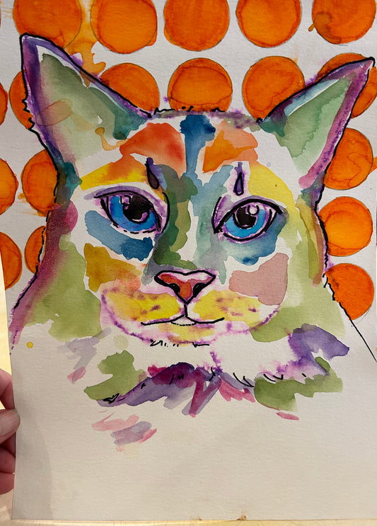 9/21  Pop Art Watercolor Pet Portraits (6-8pm) - TheShabbyWick