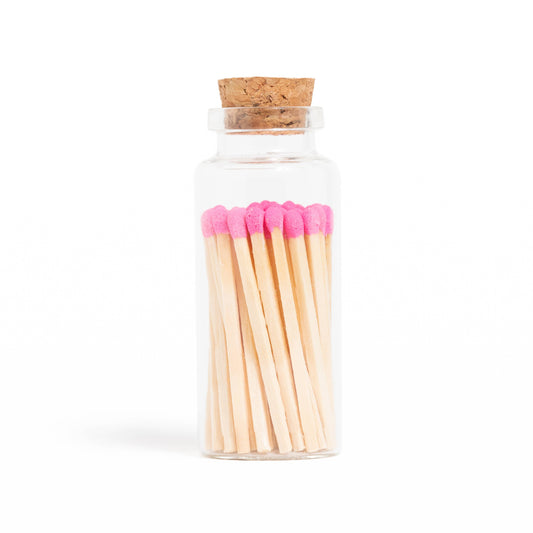 Bubblegum Pink Matches in Medium Corked Vial - TheShabbyWick