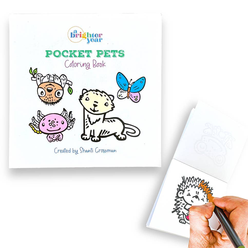 Pocket Pets Mini Coloring Book - TheShabbyWick