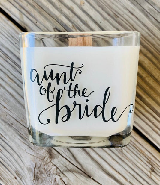 Aunt Of The Bride Aunt Wedding Day Gifts Aunt Of The Bride Candle For Aunt Of The Bride Gifts Weddin - TheShabbyWick