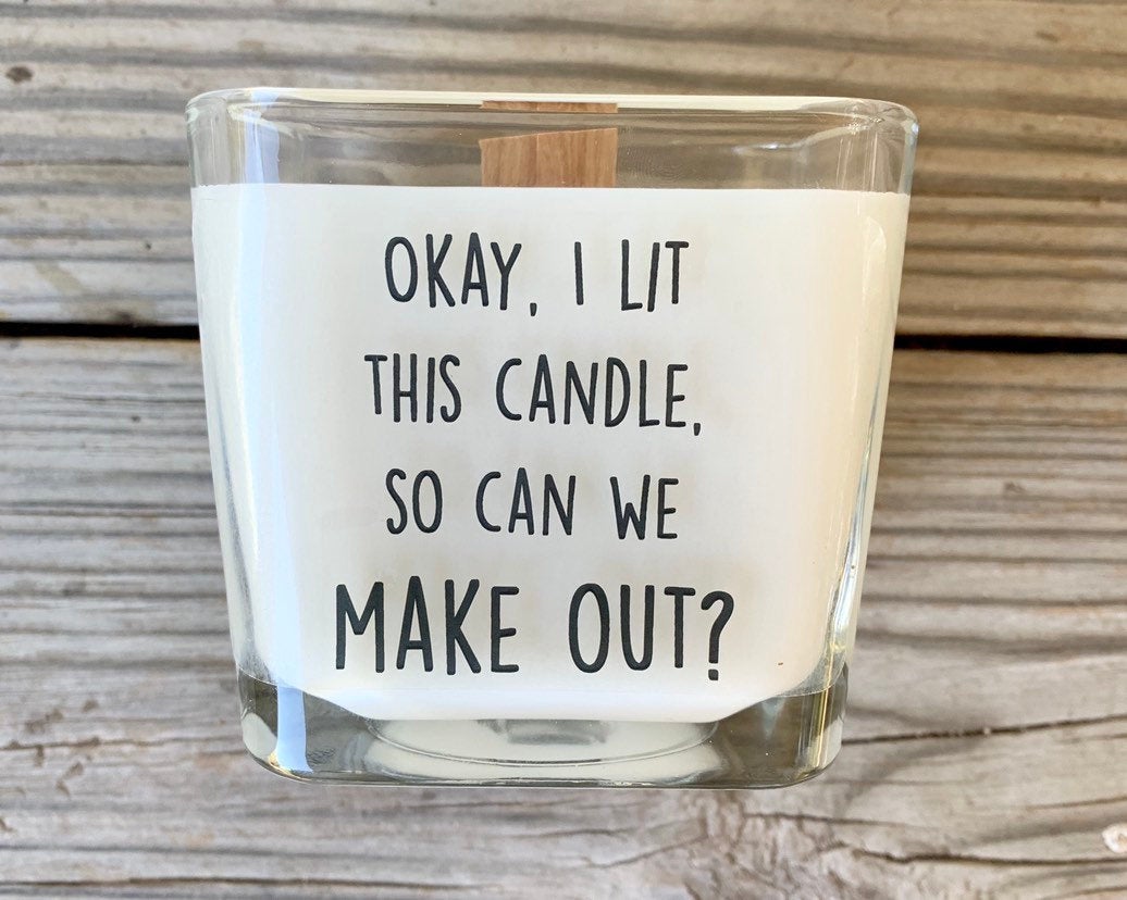 Soy Candle Funny Candle Candle With Message Funny Candle Gifts Gifts For Boyfriend Girlfriend Gift U - TheShabbyWick