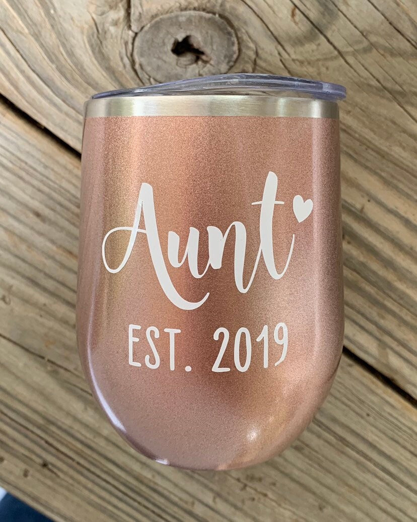 Aunt Gift Best Aunt Gift  Gift For Auntie Personalized Tumbler Gifts For Aunt Personalized Cup With - TheShabbyWick