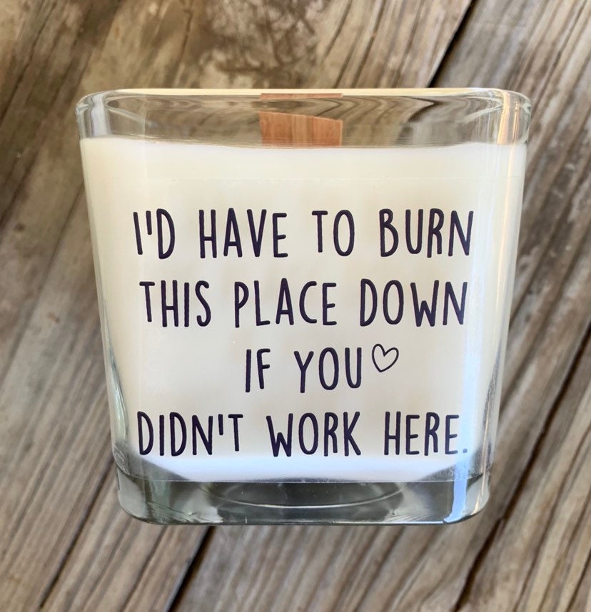 Candle Co-Worker Gift  Coworker Gift Co-Worker Gifts Gifts for Colleague Going Away Gift Holiday Gif - TheShabbyWick