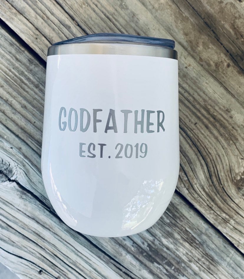 Godfather Gift For Godfather Proposal Personalized Tumbler Godfather Birthday Gifts For Godfather Pe - TheShabbyWick