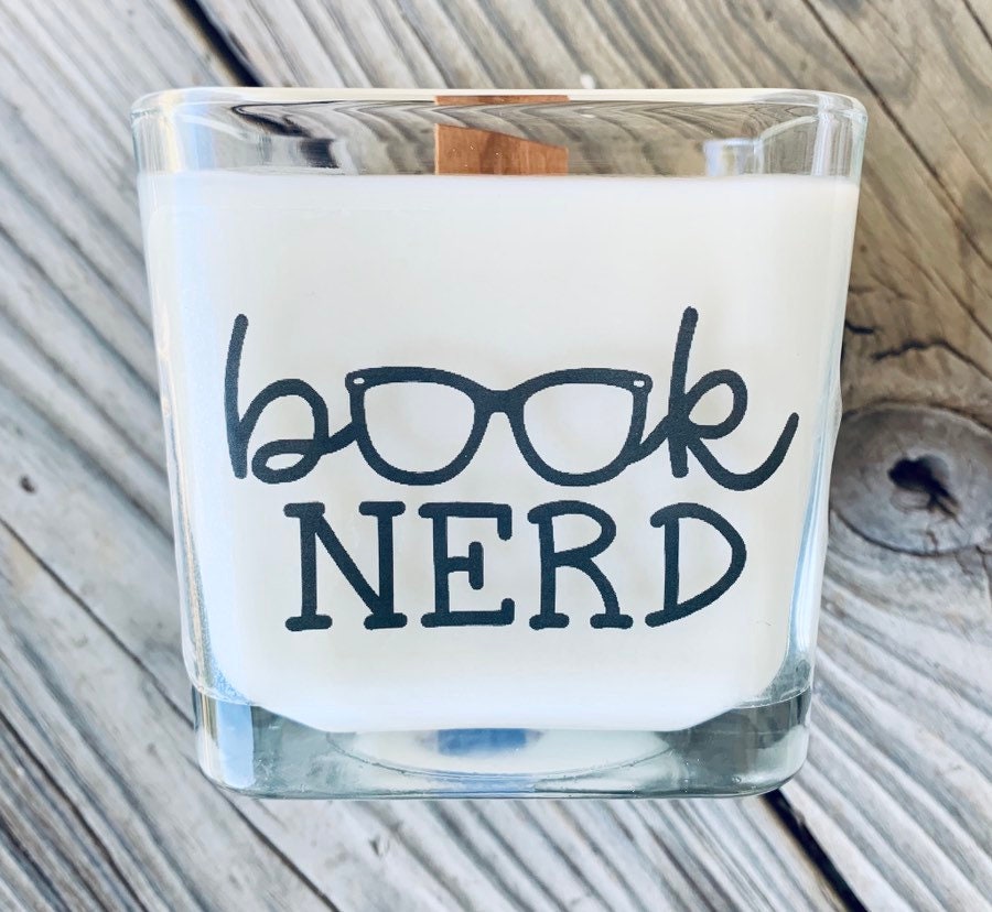 Book Candle Reading Gift  Book Lover Gift For Readers Gift For Book Nerd Gift Book Club Gifts Candle - TheShabbyWick