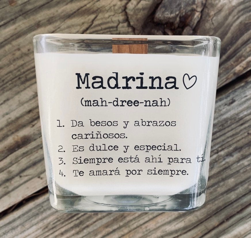Madrina Gift La Madrina Proposal Gifts For Madrina Candle Will You Be My Madrina Keepsake Custom Mad - TheShabbyWick