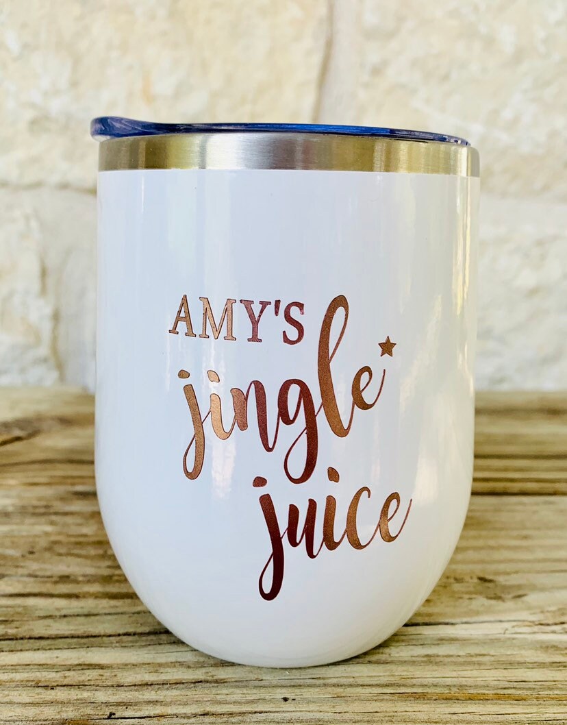 Co-worker Holiday Gift. Christmas Tumbler, Holiday Wine Glass, Personalized Holiday Wine Glass,  Fun - TheShabbyWick