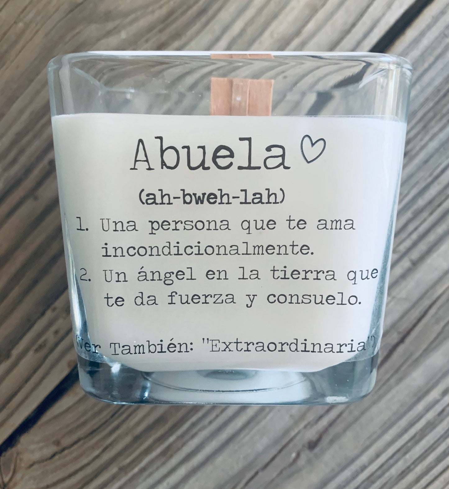 Abuela Gift For Abuela Gifts For Abuela Birthday Gifts Abuela Gift For Abuela Candle Woodwick Candle - TheShabbyWick
