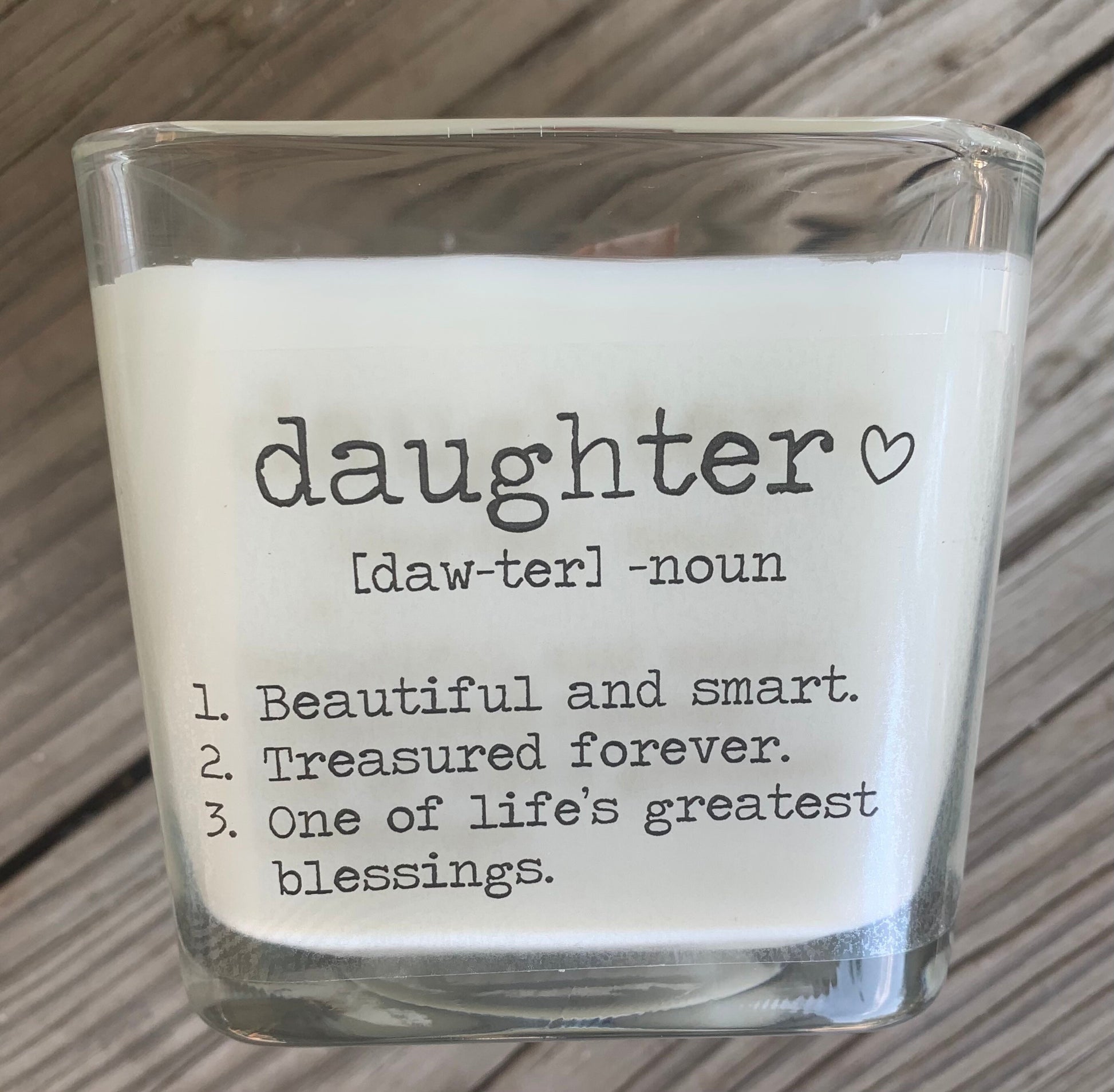 Daughter Gift Gifts For Daughters Daughter Gift From Mom Daughter Definition Daughter Gifts Woodwick - TheShabbyWick