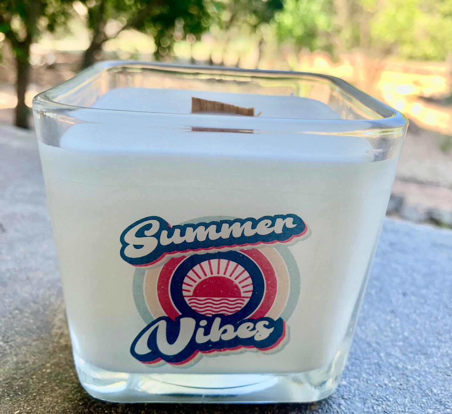 Summer scented candles, summer vibes, summer vibes candle, scented soy candles, retro candles, sea s - TheShabbyWick