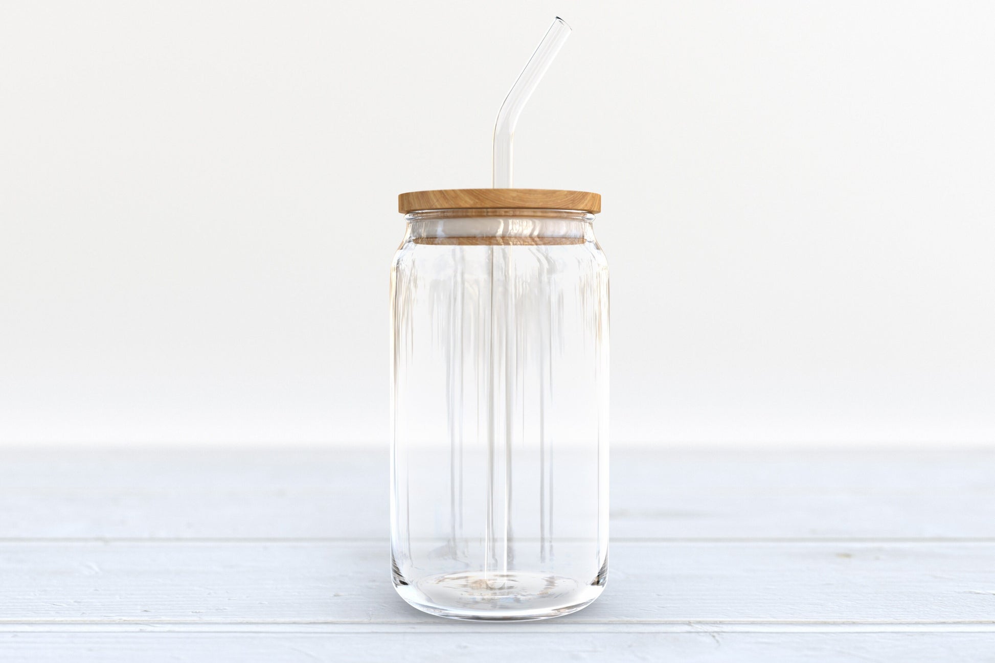 Gothic 16oz Glass Iced Coffee Cup with Lid and Straw